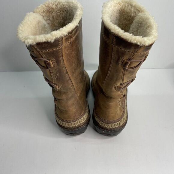 Ugg Kona 5156 Boots Women’s Size 7 Chestnut Suede Leather Shearling Toggle Boots - Picture 5 of 9